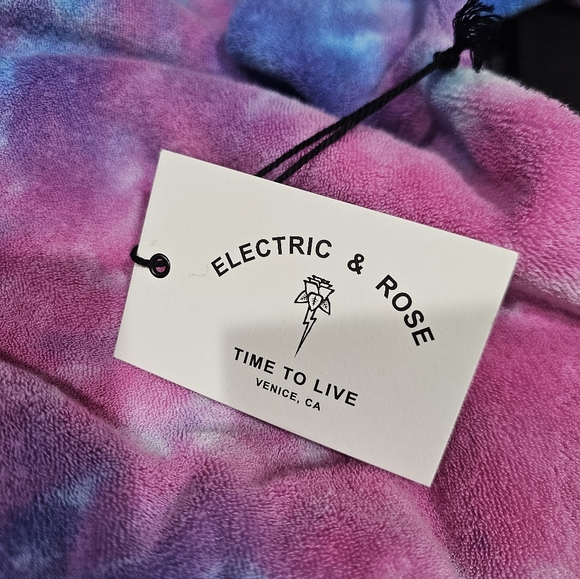 ELECTRIC & ROSEBONSON SPACE TIE DYE TERRY SWEATSHIRT Size L NWT - Picture 7 of 7